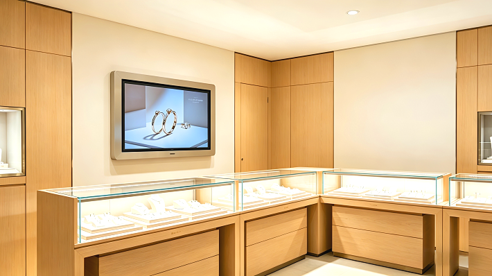 /從珠寶連鎖場景看LCD廣告屏采購：容大彩晶如何解決“實(shí)時(shí)金價(jià)+品牌形象”雙核痛點(diǎn)/從珠寶連鎖場景看LCD廣告屏采購：容大彩晶如何解決“實(shí)時(shí)金價(jià)+品牌形象”雙核痛點(diǎn)